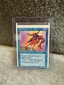1995 MTG Magic: The Gathering "BOOMERANG" Chronicles Miscut Error - Image 1