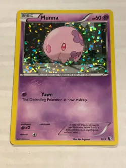 POKEMON MUNNA 7/12 MCDONALD'S HOLO PROMO RARE (NM) JQ1 - Image 1