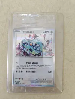 Terapagos Quaxly 161/191 Holo Pokemon Center Promo Surging Spark Sealed Horizons - Image 1