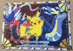 【NM】Pokemon Center Sapporo Sticker / Pikachu Koraidon Miraidon Japanese 01 - Image 1