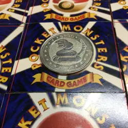 Ekans Pokemon Battle Metal Coin Meiji 1998 Promo SILVER 1ST ED Japanese - Image 3