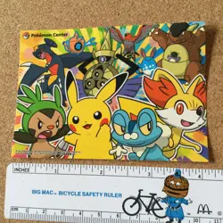 【NM】Pokemon Center Sticker / 2014 Pikachu Fennekin Japanesese - Image 2