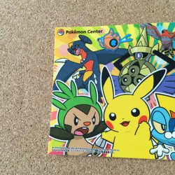 【NM】Pokemon Center Sticker / 2014 Pikachu Fennekin Japanesese - Image 3