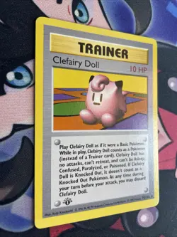 POKEMON CLEFAIRY DOLL 70/102 1st EDITION BASE SET SHADOWLESS RARE Nm - Image 2