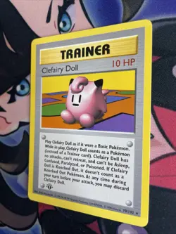 POKEMON CLEFAIRY DOLL 70/102 1st EDITION BASE SET SHADOWLESS RARE Nm - Image 3