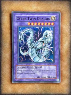Yugioh Cyber Twin Dragon CRV-EN035 Super Rare MP - Image 1
