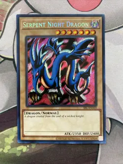 Yu-Gi-Oh Serpent Night Dragon (25th Anniversary Edition) SRL-EN103 Secret RareLP - Image 1