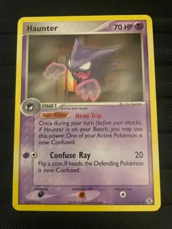 Haunter 34/112 EX Fire Red & Leaf Green NON HOLO Uncommon Pokemon Card NM - Image 1