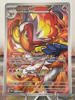 Pokemon TCG Infernape Holo Illustration Rare Card Twilight Masquerade - Image 3