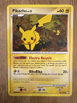 Pikachu 94/123 Mysterious Treasures - Pokemon Card - LP - Image 1