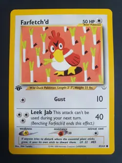 Farfetch'd 43/64 1st Edition - Neo Revelation Set - Pokemon Card - Excellent - Image 1