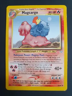 Magcargo 33/64 - Neo Revelation Set - Pokemon Card - Excellent Condition - Image 1