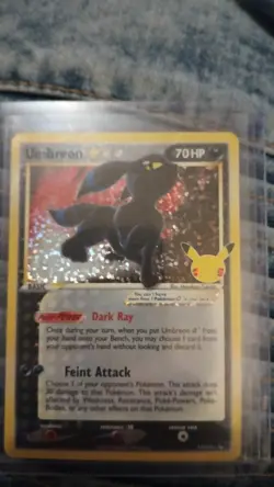 Umbreon Gold Star Holo Pokemon Celebrations Classic Collection Card #17 - Image 2