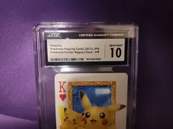 2013 Pikachu King Of Hearts Pokemon Center Nagoya Playing Card Japan Poker Card - Image 2