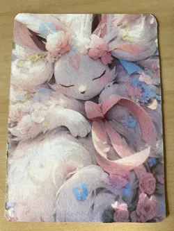 Anime ART STYLE Sylveon Fan Full Art Pokemon Custom Card/perfect bookmark - Image 1
