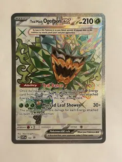 Pokemon TCG Teal Mask Ogerpon EX 166 Black Star Promo Holo Card NM Condition - Image 2