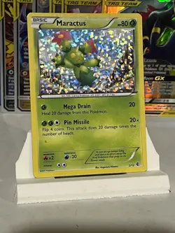 Pokemon TCG - Maractus 002/012 McDonald's Promos 2011 Holo - Plus 5 BONUS Cards - Image 1