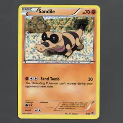 Sandile 8/12 McDonald's Promo Pokemon TCG Card HOLO - Image 1