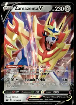 Pokemon TCG SWSH: Sword & Shield Promo Cards #SWSH019 Zamazenta V NM - Image 1