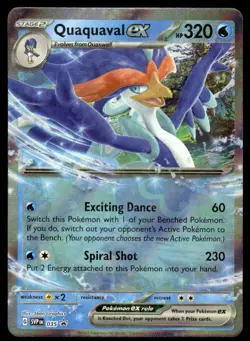 Pokemon TCG SV: Scarlet & Violet Promo Cards #035 Quaquaval ex NM - Image 1