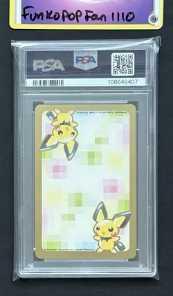 PSA 10 Gem Mint Magby Ace Of Diamons Gold Playing Card Pokemon Center - Image 2
