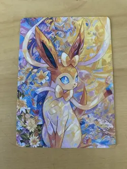 Anime ART STYLE Sylveon Fan Full Art Pokemon Custom Card/perfect bookmark - Image 3