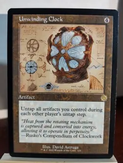 MTG Unwinding Clock Schematic The Brothers War Retro Frame Artifact LP X1 - Image 1