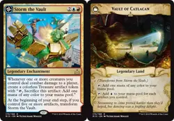 1 x Storm the Vault // Vault of Catlacan - Rivals of Ixalan - Light Play - MTG - Image 1