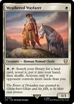 Weathered Wayfarer LP #183 Commander: The Lord of the Rings MTG - Image 1