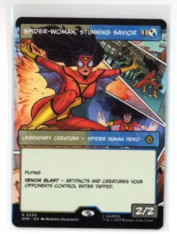 MtG SPM Spider-Woman, Stunning Savior #230 Borderless Non-Foil - Image 1