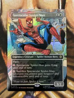 Spectacular Spider-Man (Borderless) MTG Marvel's Spider-Man Foil - Pack Fresh NM - Image 1