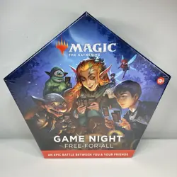 Magic The Gathering Wizards of the Coast Game Night Free For All Box 5 Decks NEW 195166147185 - Image 1