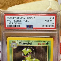 1999 POKEMON JUNGLE 1ST ED #14 VICTREEBEL-HOLO PSA 8 - Image 2