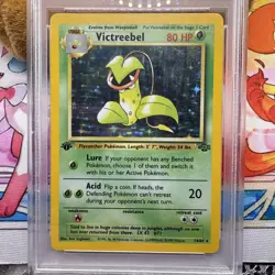 1999 POKEMON JUNGLE 1ST ED #14 VICTREEBEL-HOLO PSA 8 - Image 3