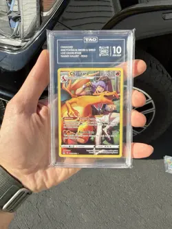 TAG 10 GEM MINT Charizard Full Art TG03/TG30 2022 Pokemon Lost Origin - Image 1