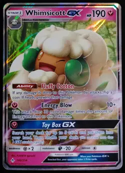 Whimsicott GX - 140/214 - Ultra Rare - Sun & Moon: Unbroken Bonds - Pokemon - Image 1