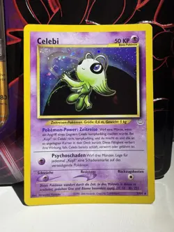 Nice Pokemon TCG, German Holo Rare - Neo Revelation Celebi 3/64 Investment - Image 1