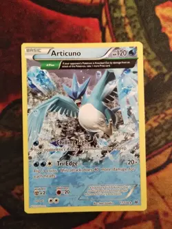 Pokemon TCG XY Roaring Skies Articuno 17/108 Full Art Non Holo Rare LP - Image 1