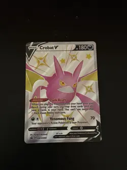 Crobat V SWSH098 Full Art Shiny Promo Shining Fates Shiny Vault Pokemon - Image 1