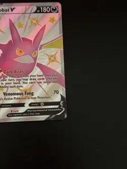 Crobat V SWSH098 Full Art Shiny Promo Shining Fates Shiny Vault Pokemon - Image 5