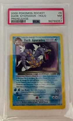 Pokemon 2000 Pokemon Rocket Dark Gyarados-Holo #8 PSA 7 - Image 1