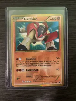 Terrakion Holo Pokemon TCG 151/149 Boundaries Crossed Secret Rare - Image 1