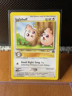 Pokemon TCG Igglybuff 36 WOTC Black Star Promo - NM - Image 1