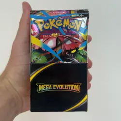 Pokemon TCG Mega Evolution Half Booster Box - Unsealed - 18 Sealed Packs - Image 1