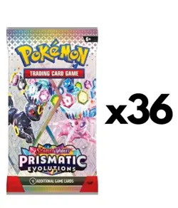 Lot Of 36 Prismatic Evolutions Booster Packs Pokemon Same As Booster Box - Image 1