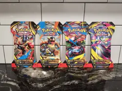 Pokemon TCG (4) Mega Evolutions Sleeved Booster Packs - Full Art Set SEALED! - Image 1