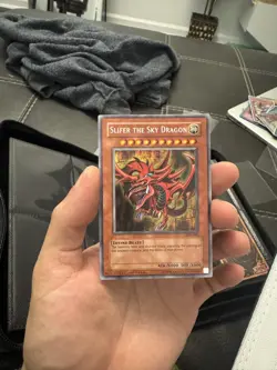 YuGiOh! Slifer the Sky Dragon GBI-001 Secret Rare - English Game Boy Promo VLP - Image 1