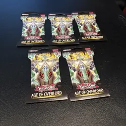 Lot of 4 - Yugioh Age Of Overlord 1st Edition English Blister Pack - Brand NEW - Image 1