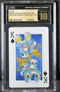 Pokemon Froakie King of Spades Tokyo Bay Playing Poker Card CGC 10 PRISTINE - Image 1