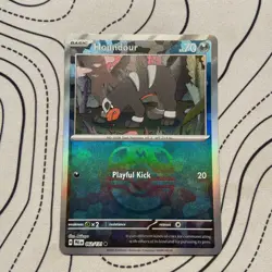 Pokemon TCG Prismatic Evolutions Houndour Master Ball Reverse Holo Card 062/131 - Image 1